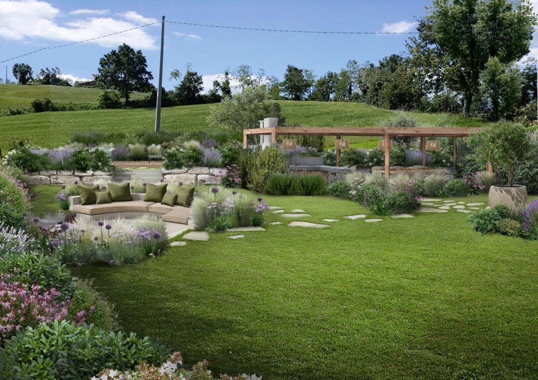 Progetto giardino di campagna in Emilia Romagna