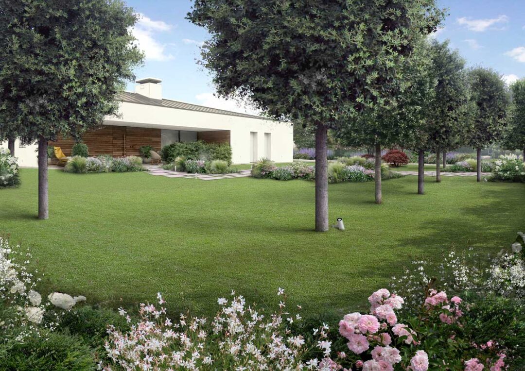Giardino privato a Treviso tra eleganza e natura