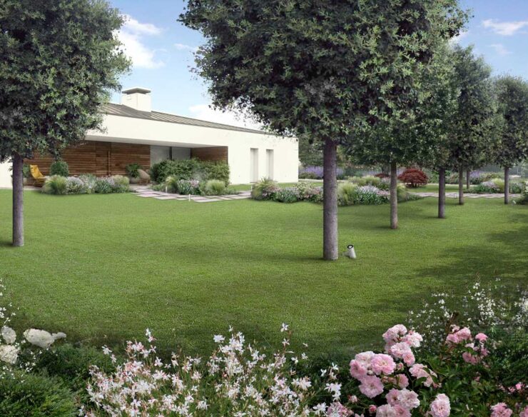 Giardino privato a Treviso tra eleganza e natura