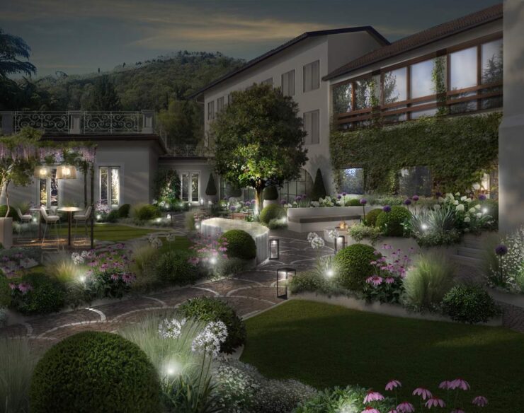 La progettazione di un Giardino a Bergamo, l'entrata